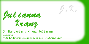 julianna kranz business card